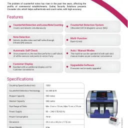 EXPERTS GADEGTS Affordable counter : The Ultimate Cash Counting Machine with MG, and UV Sensor Note Counting Machine image 4