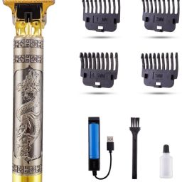 UZAN Dragon Professional Hair Clipper Fully Waterproof Trimmer 90 min Runtime Fully Waterproof Grooming Kit 90 minRuntime 4 Length Settings-16