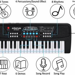 bmt Electronic Piano Keyboard with 37 Keys and Microphone (multi) Electronic Piano Keyboard with 37 Keys and Microphone (multi) Analog Portable Keyboard image 2