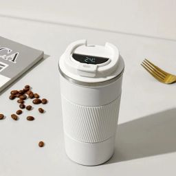 Stainless Steel Vacuum Insulated Coffee with Temperature Display Double Wall Stainless Steel Coffee Mug-image-50