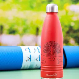 Servewell Indus Red Stainless Steel Vacuum Water Bottle - 750 ML-picture-56