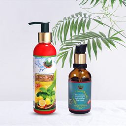 NatureNova Herbals Set of Anti-Dandruff Shampoo 200ml & Anti-Breakage Hair Serum 50ml-38