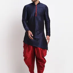 Benstoke Men Kurta with Dhoti Pants-image-4