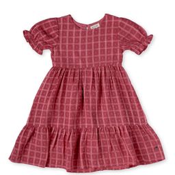 Gini and Jony Puff Sleeves Checked Dress-picture-22