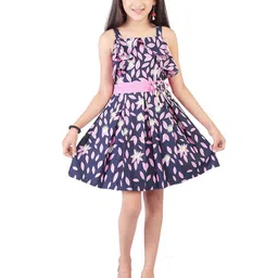 Tiny Girl Girls Floral Print Fit and Flare Dress-image-94
