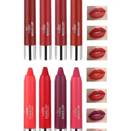 MARS MakeUp Set of 8 Smooth and Pigmented Pencil Lipstick - 3.6gm Each-image-22