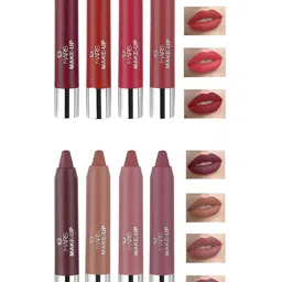 MARS MakeUp Set of 8 Smooth and Pigmented Pencil Lipstick - 3.6gm Each-image-77