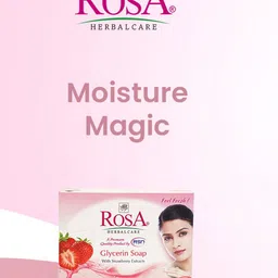 ROSA Set of 6 Glycerin Soaps with Strawberry Extract - 100 g Each image 2