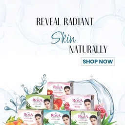 ROSA Set of 6 Glycerin Soaps with Strawberry Extract - 100 g Each image 3