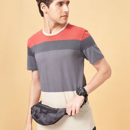 SF JEANS by Pantaloons Colourblocked Slim Fit Pure Cotton T-shirt-image-65