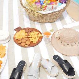 yoho Criss-Cross Strap Flatform Heels image 5