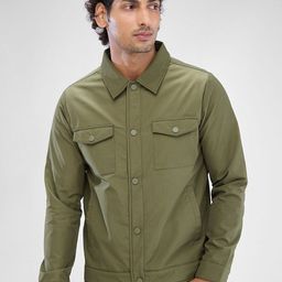 SPYKAR Men Full Sleeve Regular Fit Solid Denim Jacket-image-127