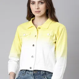 SHOWOFF Ombre Windcheater Denim Jacket-image-42