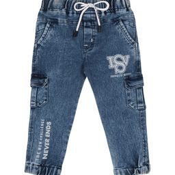 Wish Karo Boys Classic Heavy Fade Printed Clean Look Stretchable Cotton Cargo Jeans-image-46
