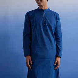 VASTRAMAY Men Thread Work Handloom Kurta-picture-33