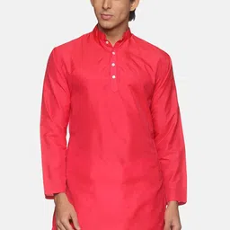 Sethukrishna Men Rose Solid Kurta-picture-12