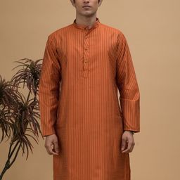 NEUDIS Striped Mandarin Collar Kurta-image-22