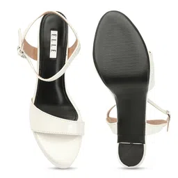ELLE Open Toe Platform Heels With Backstrap image 4