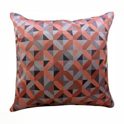 Good Vibes Pink & Grey Set of 3 Geometric Velvet Square Cushion Covers image 3