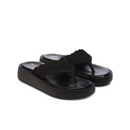 GNIST Textured Open Toe Flatform Heels image 2