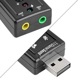 AlexVyan 7.1 Channel USB External Sound Card Audio Adapter with Mic for Windows XP/Vista/Windows 7/Windows 8, Just Plug and Play (Black) image 5