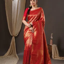 Anouk Woven Design Zari Kanjeevaram Saree-picture-42
