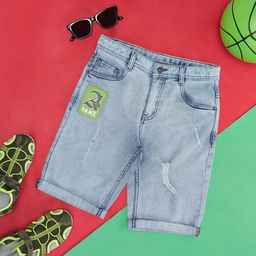 Pantaloons Junior Boys Mid-Rise Denim Shorts-19
