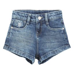 U.S. Polo Assn. Kids Girls Washed Denim Shorts-image-38