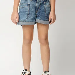 Pepe Jeans Girls High-Rise Denim Shorts-picture-12