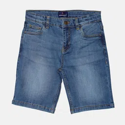 KiddoPanti Boys Mid-Rise Cotton Denim Shorts-image-21
