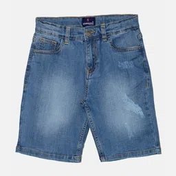 KiddoPanti Boys Mid-Rise Cotton Denim Shorts-image-30