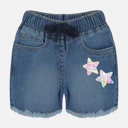 KiddoPanti Girls Mid Rise Denim Shorts-image-57