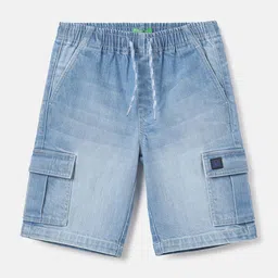 United Colors of Benetton Boys Washed Denim Shorts-image-13