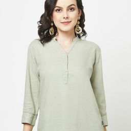 Crimsoune Club Mandarin Collar Shirt Style Top-image-20