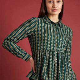 all about you Ethnic Motif Printed Cotton Peplum Top-49