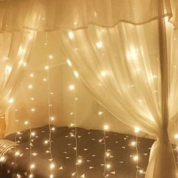 Glimmer Lightings Warm White LED Curtain String Lights image 4
