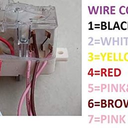 amazor Washing Machine Timer, 7 Wire/35 Minutes, Compatible with Whirlpool 601 Model and Machine with Same Wires (Wire Code Pink,Brown,Pink- Yellow,Red,White,Black) image 2