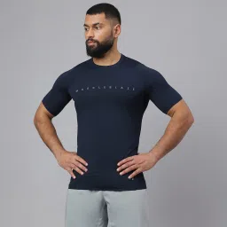 MuscleBlaze Air Tech Compression MuscleTee Half Sleeve,  Medium  Navy -image-99