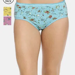 Red Rose Women Pack Of 3 Assorted Hipster Briefs Garima-4XL-image-99