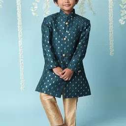 KID1 Boys Embroidered Sherwani Set-image-46