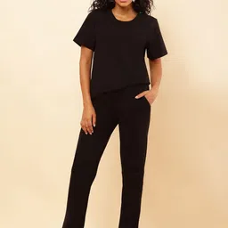 SQew Cotton T-Shirt & Trouser Co-Ords Set-image-58