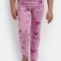 V-Mart Girls Printed Knitted Lounge Pant-picture-28
