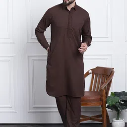 SOJANYA Brown Kurta Pyjama-picture-27
