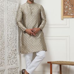 Anouk Men Floral Regular Kurta with Pyjamas-17