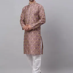 Jompers Men Floral Thread Work Kurta with Churidar Set-40