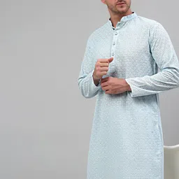 Jompers Chikankari Embroidered Pure Cotton Kurta with Churidar-53