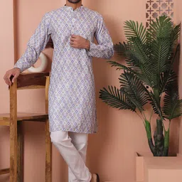 Jompers Ethnic Motifs Embroidered Regular Sequinned Kurta with Pyjamas-picture-2