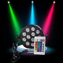 12 LED Mini DJ Par Disco/Club Light with Remote Home/Diwali/Festival Decorations Single Disco Ball-9