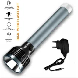 Rechargeable Torch Aluminium Body LED Long Range 10 hrs Torch Emergency Torch-image-24