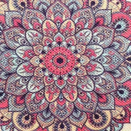 BELLA TRUE Set of 7 Beige & Red Digital Printed Rectangular Table Placemats & Runner image 5